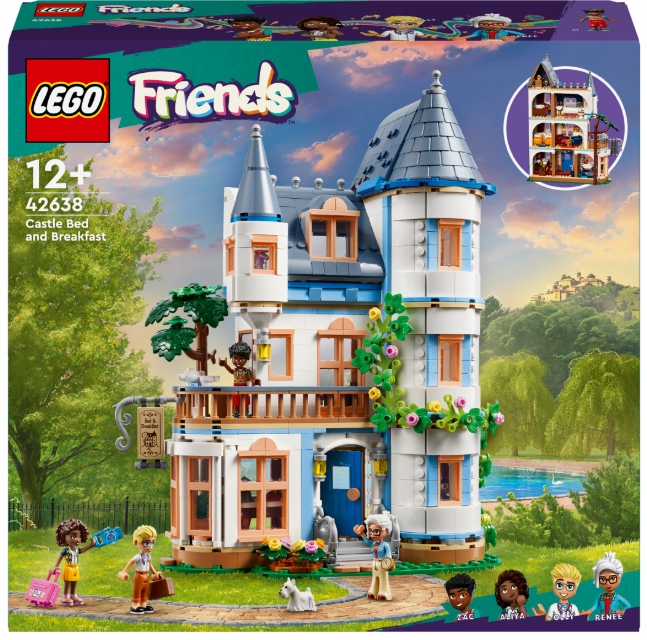 Lego Friends 42638 Penzion v zámku, zámek z kostek