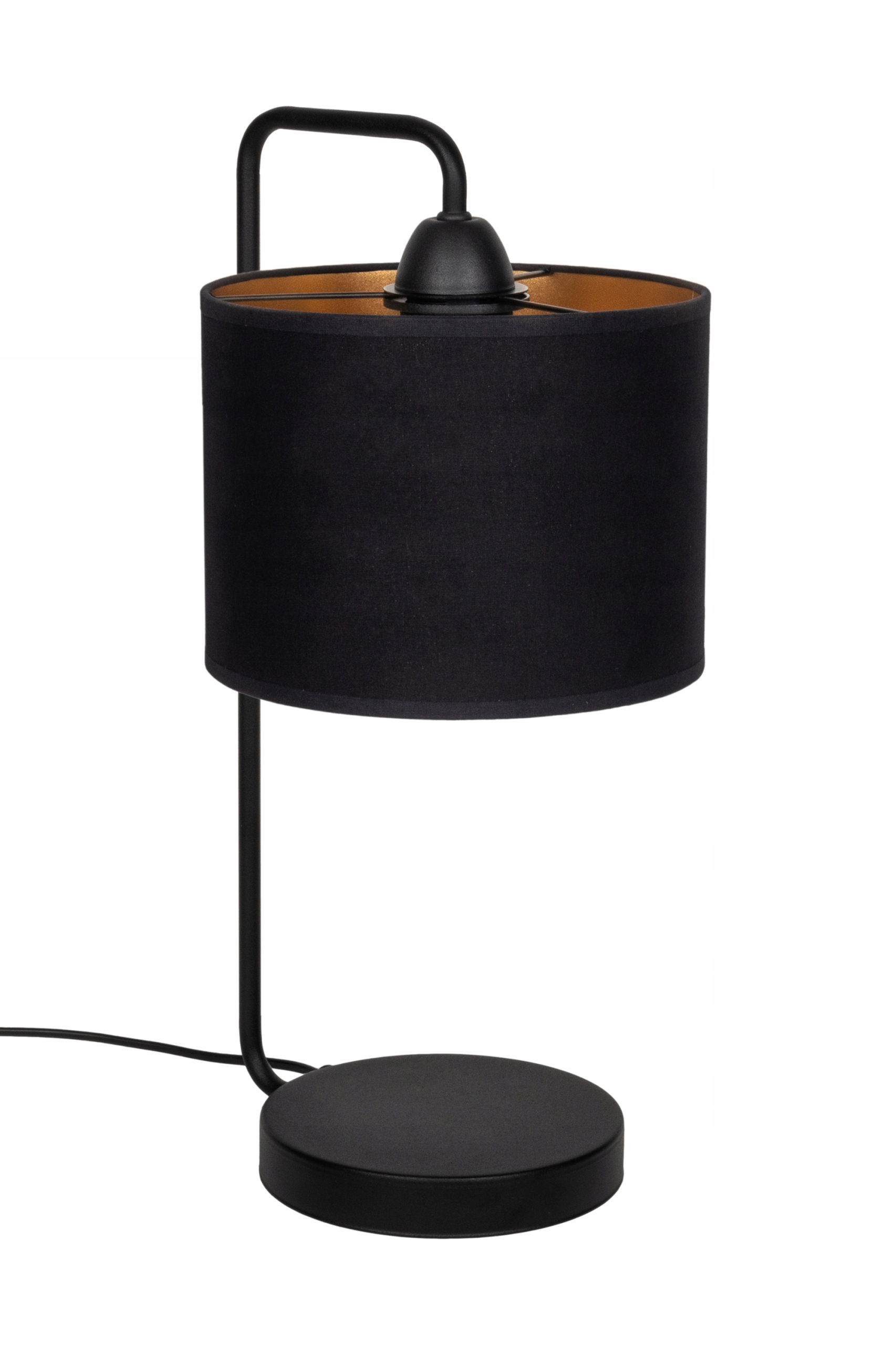 

Lampka loft Nocna Stołowa abażur welur czarny Led