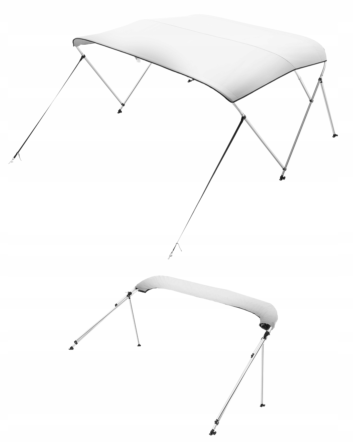 Vevor Obal Na Loď Bimini Top 3 Oblouky 600D Hliník Voděodolný Uv