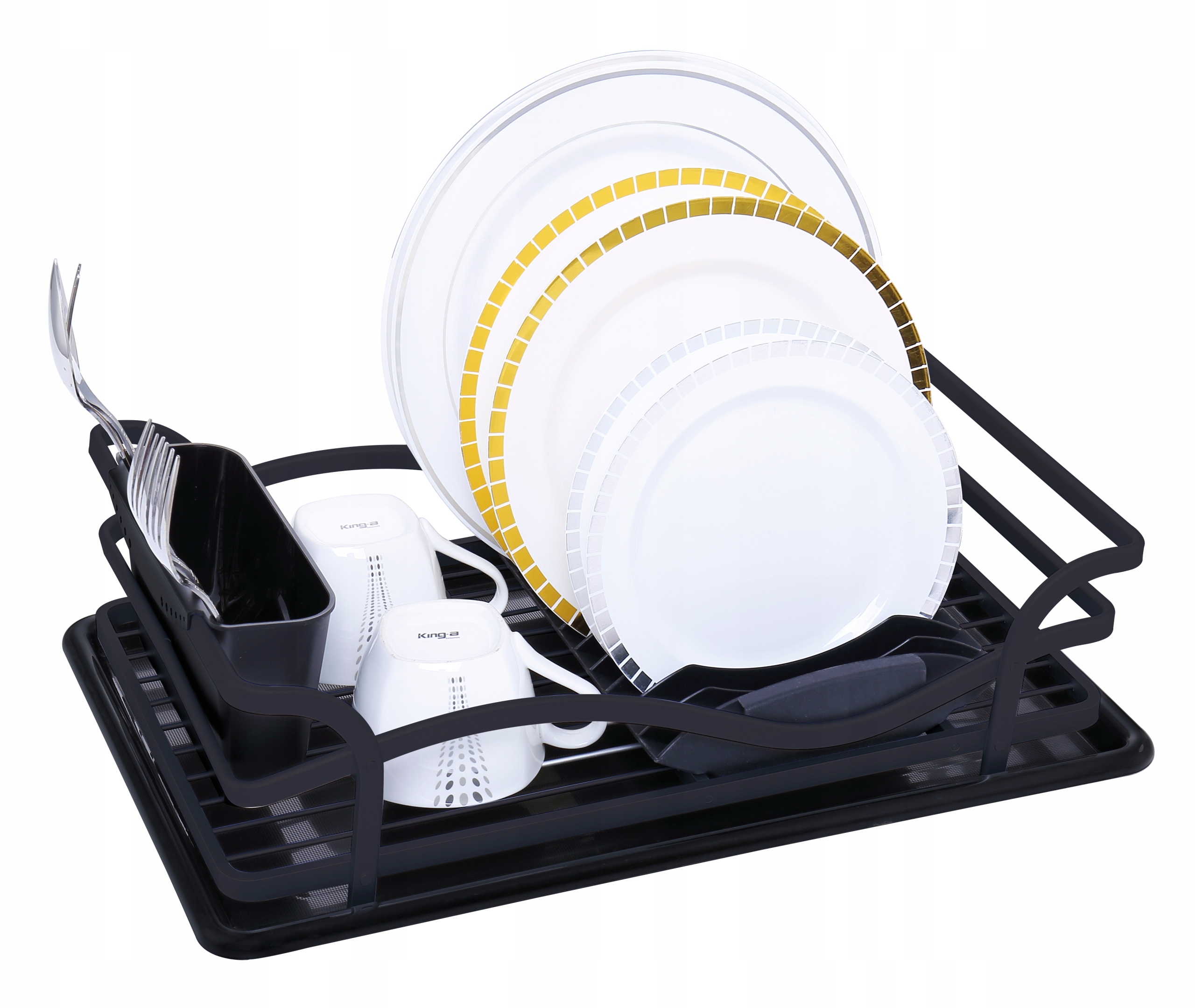 Odkapávač Na Nádobí S Tácem A Odkapávačem Na Příbory