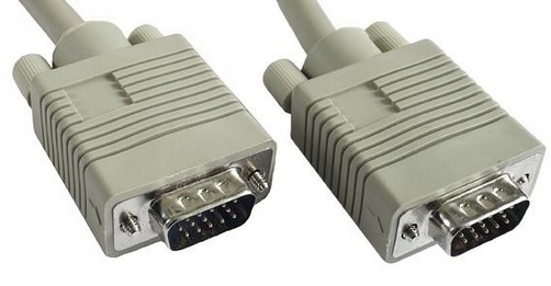 Kabel Vga Svga 30m Full Pin do monitora projektora D-Sub M/M Ekranowany Hq