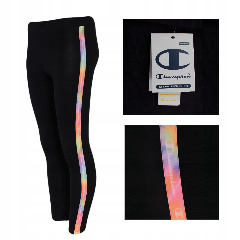 

Champion Legginsy 114989 Bawełna Czarne Rozm XL