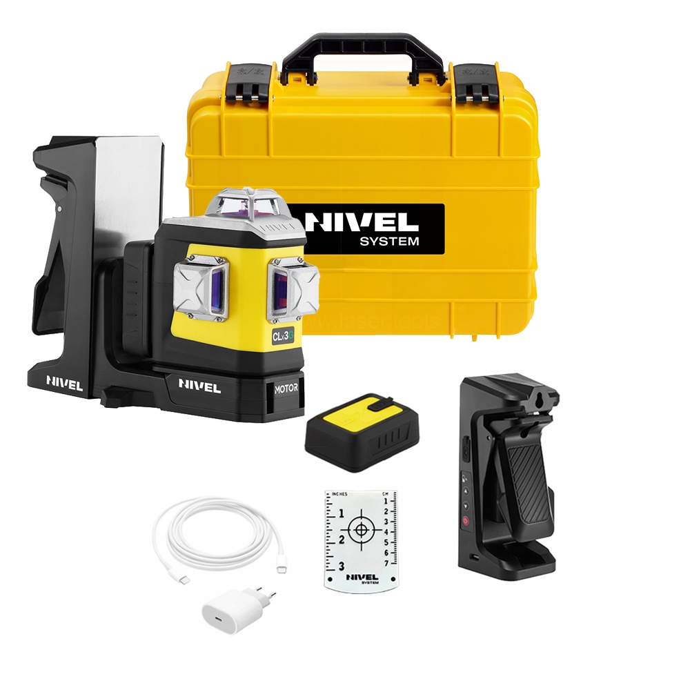 Laser krzyżowy Nivel System CLx3G Motor 70 m