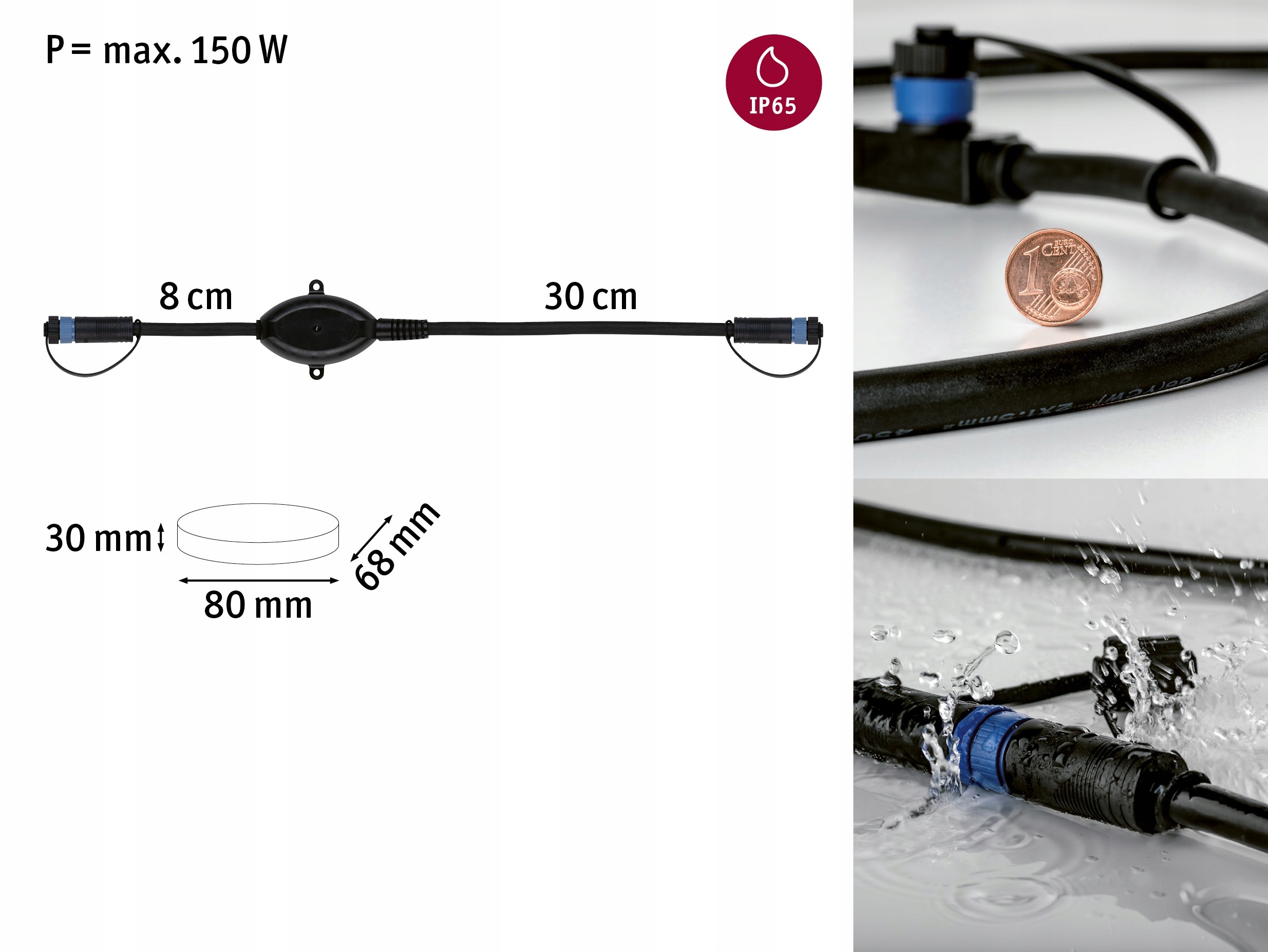 Czujnik zmierzchu Plug & Shine IP67 24V max 150W Marka Paulmann