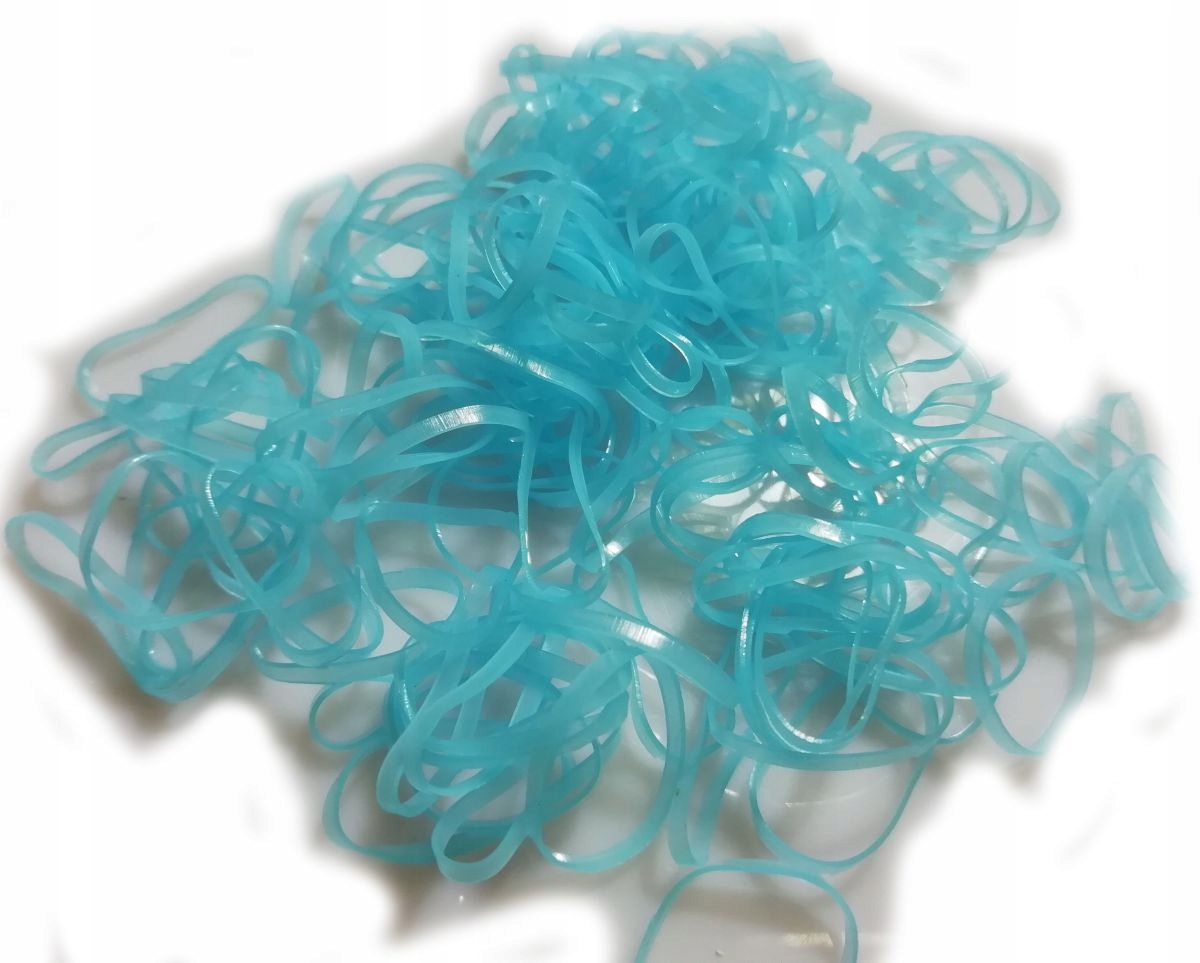 

Jednorazowe Gumki Silikonowe Błękitne 100 Sztuk