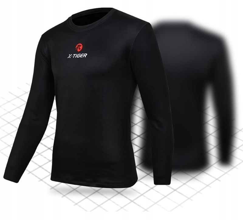 Koszulka Rower Rowerowa Męska Ocieplana Wiosenna Anatomiczny Krój SOLID 5XL Rękaw długi rękaw