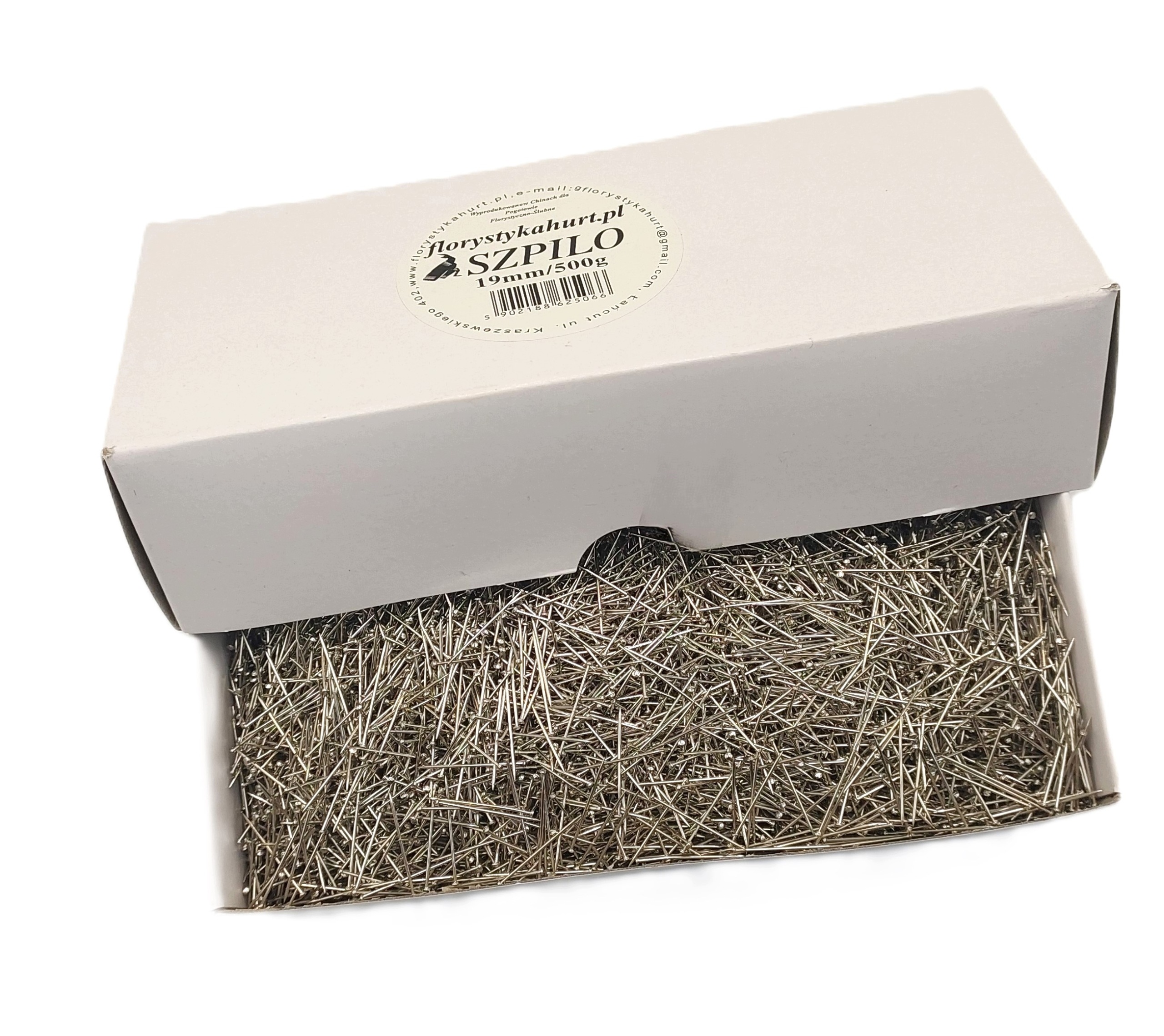 Krátké, superostré kolíky 19 mm/500 g SZPILO19/500 g