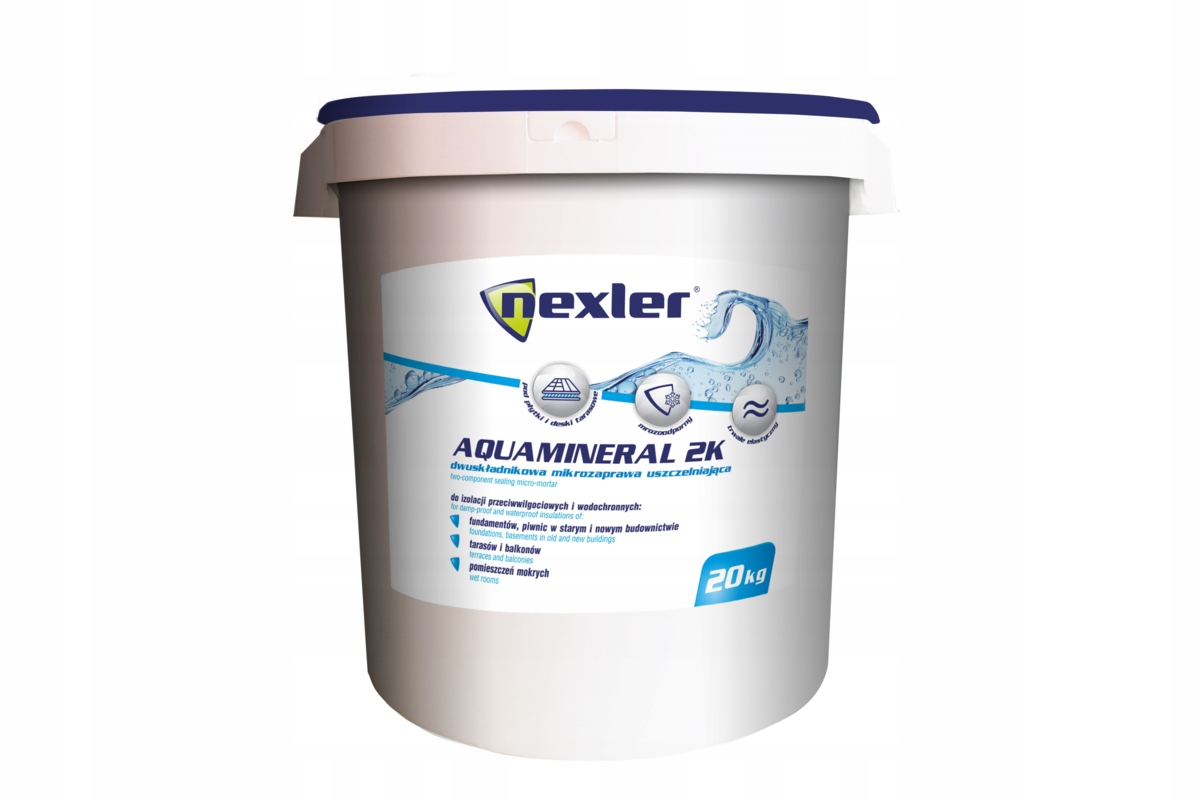 Izohan Szczelny Taras izolacja balkon szlam 20 kg Aquamineral 2K Nexler