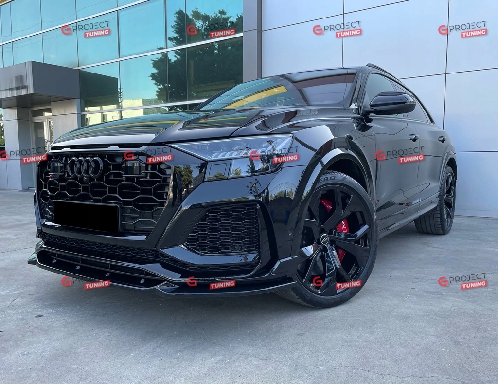 Dokładka przedniego zderzaka do AUDI Q8 (4M) 2019- (czarny połysk) RS EAN (GTIN) 4099654103355