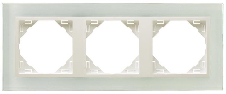 Efapel Cristal Rámik 3-BODOVÉ Ľadové Sklo 90930 Tcg