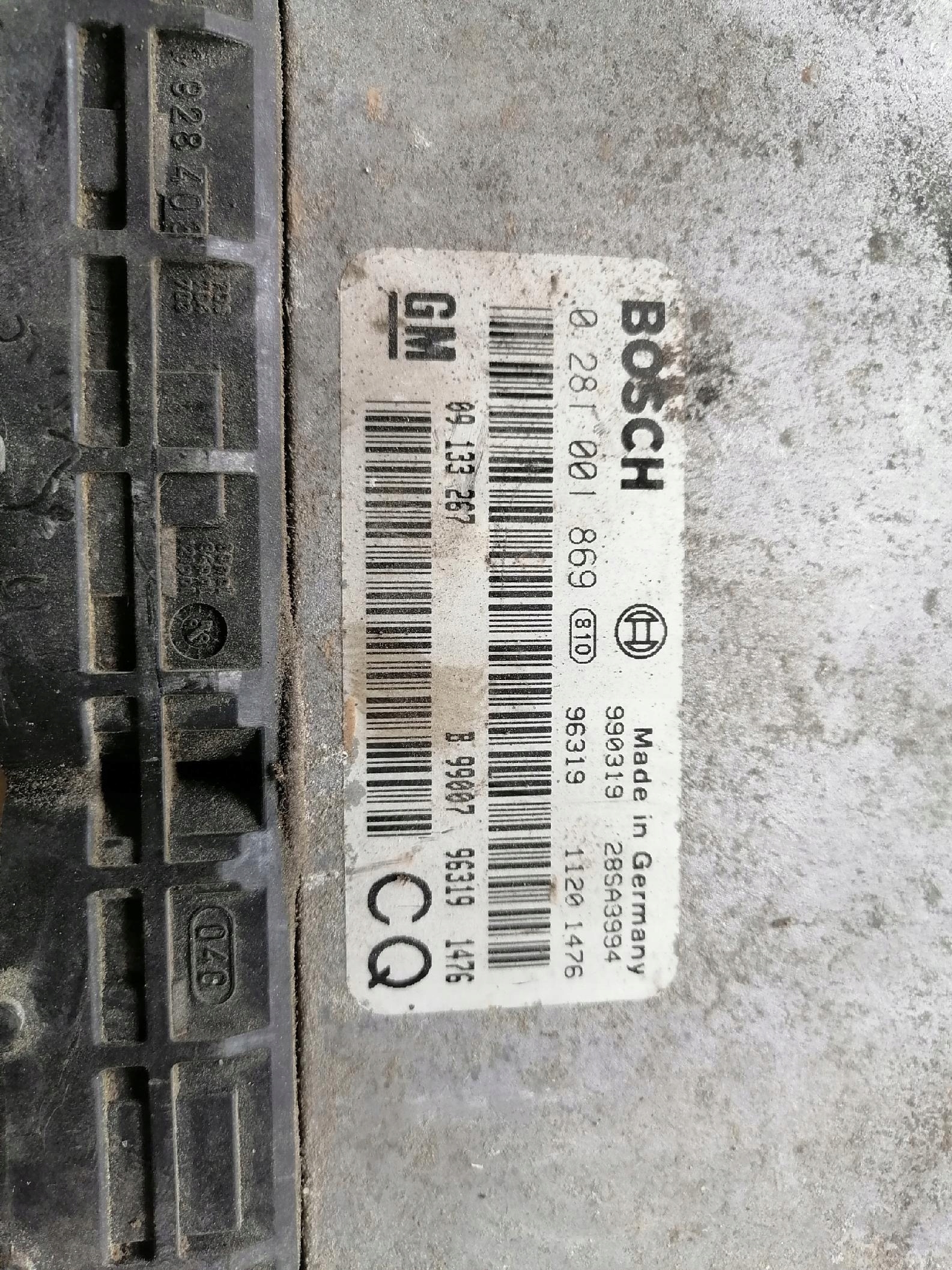 control unit of the engine 09133267 OPEL ASTRA G