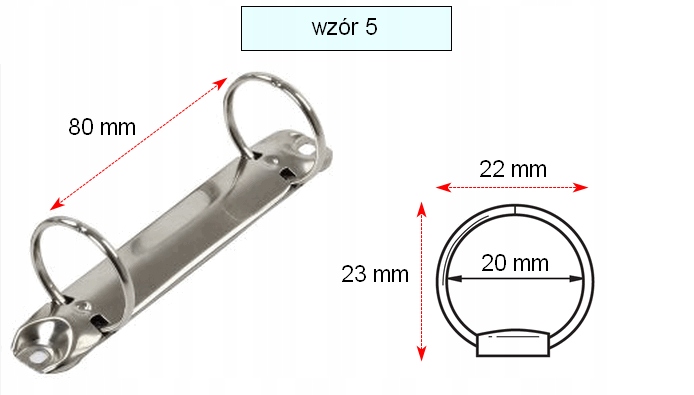 metalowy MECHANIZM DO SEGREGATORÓW Marka Jaropap