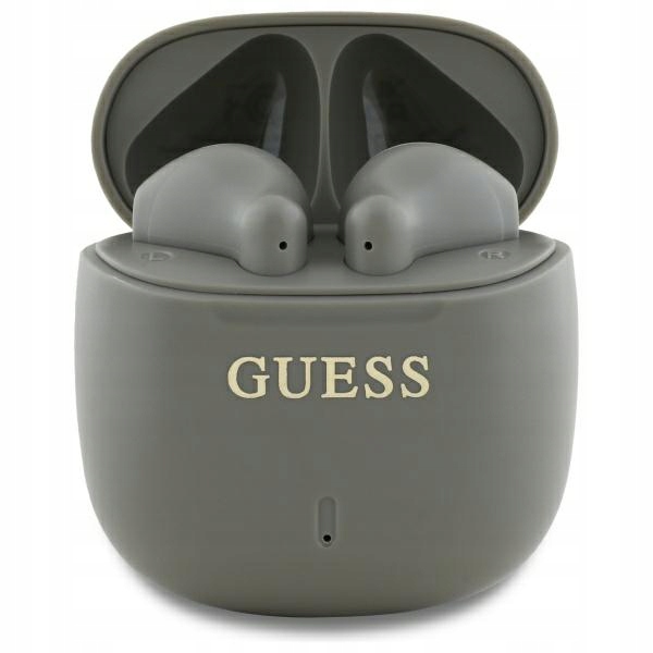 Guess Bluetooth sluchátka GUTWSJ14ESGE Tws dokovací stanice taupe Printed