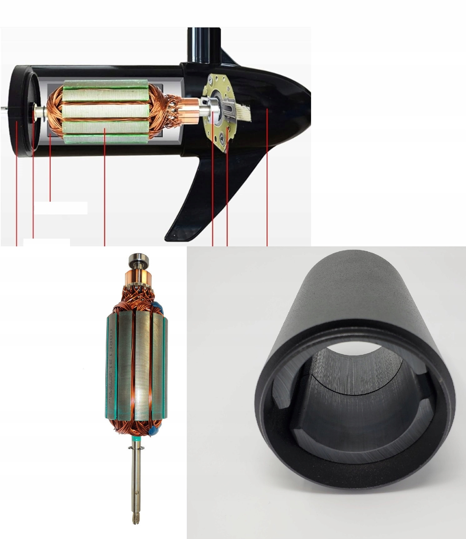 SILNIK ELEKTRYCZNY do łodzi pontonu zaburtowy 36 Cechy dodatkowe wskaźnik naładowania akumulatora