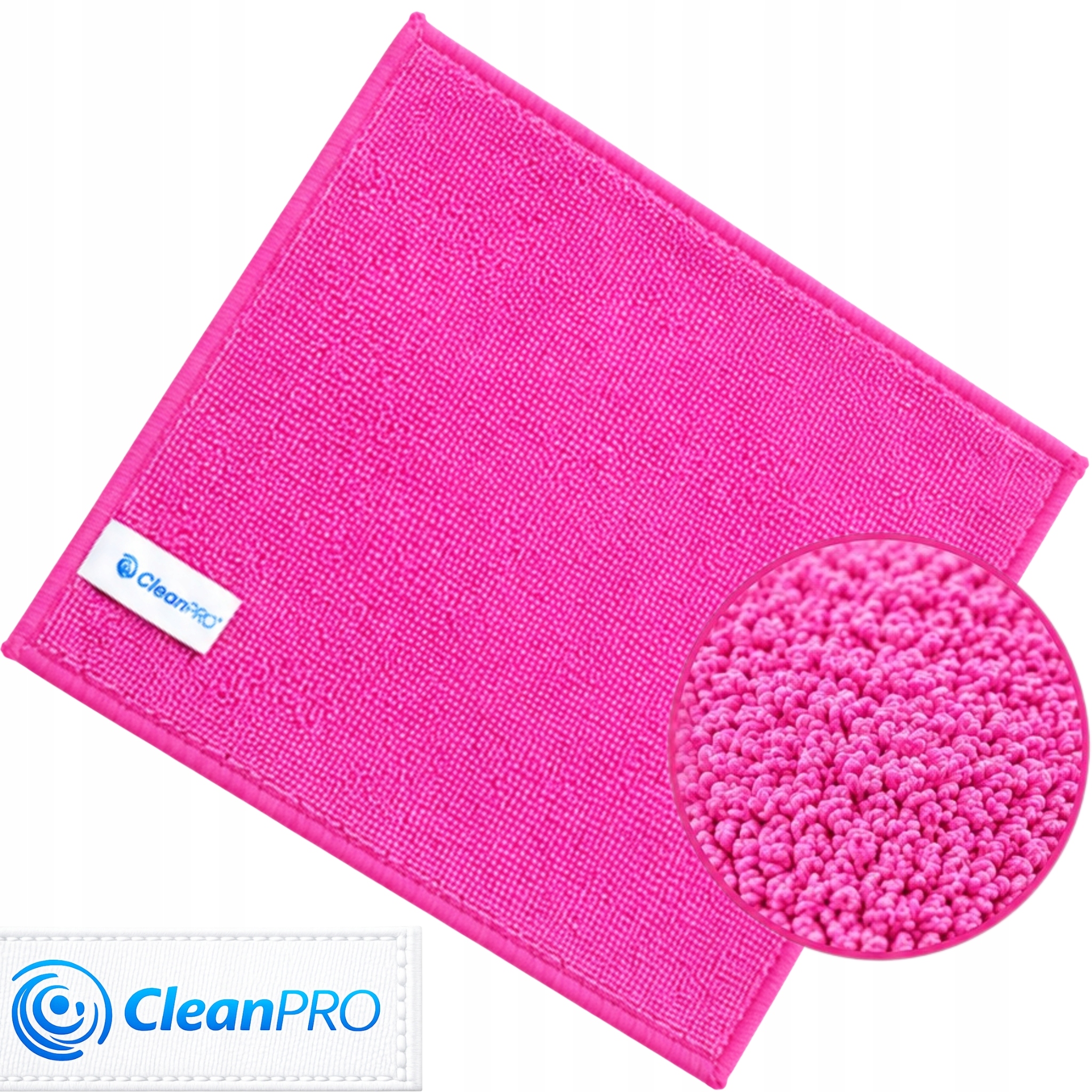 CleanPRO Ścierka z mikrofibry 30cm x 30 cm Czerwona 220g/m2 Uniwersalna