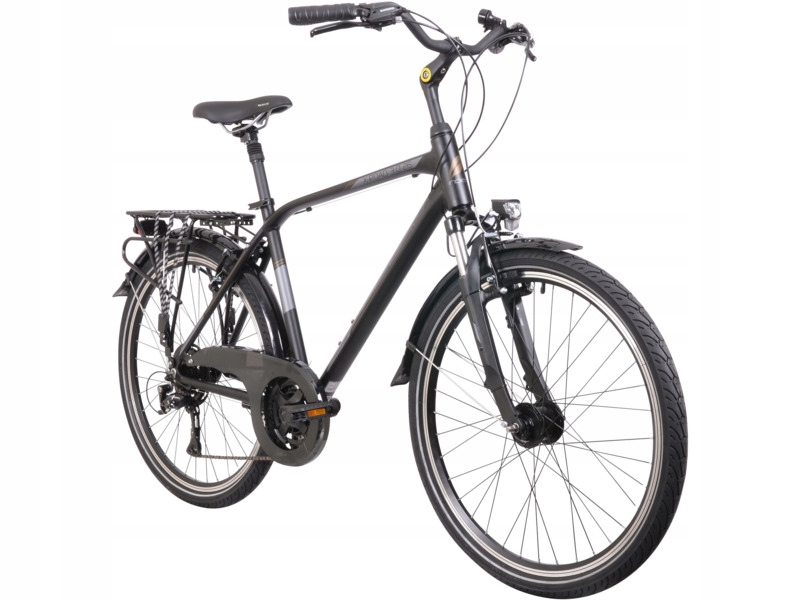 Rower trekkingowy Indiana X-Road 3.0 D19 26 cali damski Czarno-fioletowy