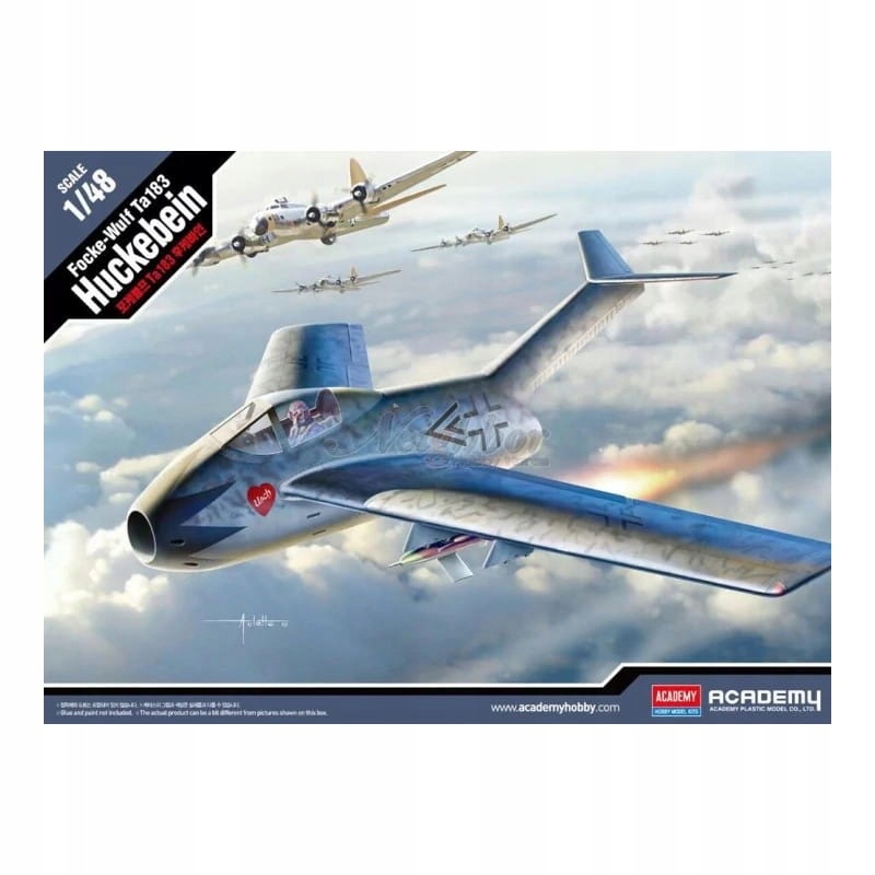 Academy 12327 Focke-Wulf TA183 Huckebein Aircraft Scale 1/48 Hobby Plastic