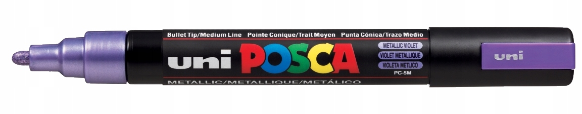 marker dekoracyjny Diy Posca PC-5M ________ metaliczny fioletowy