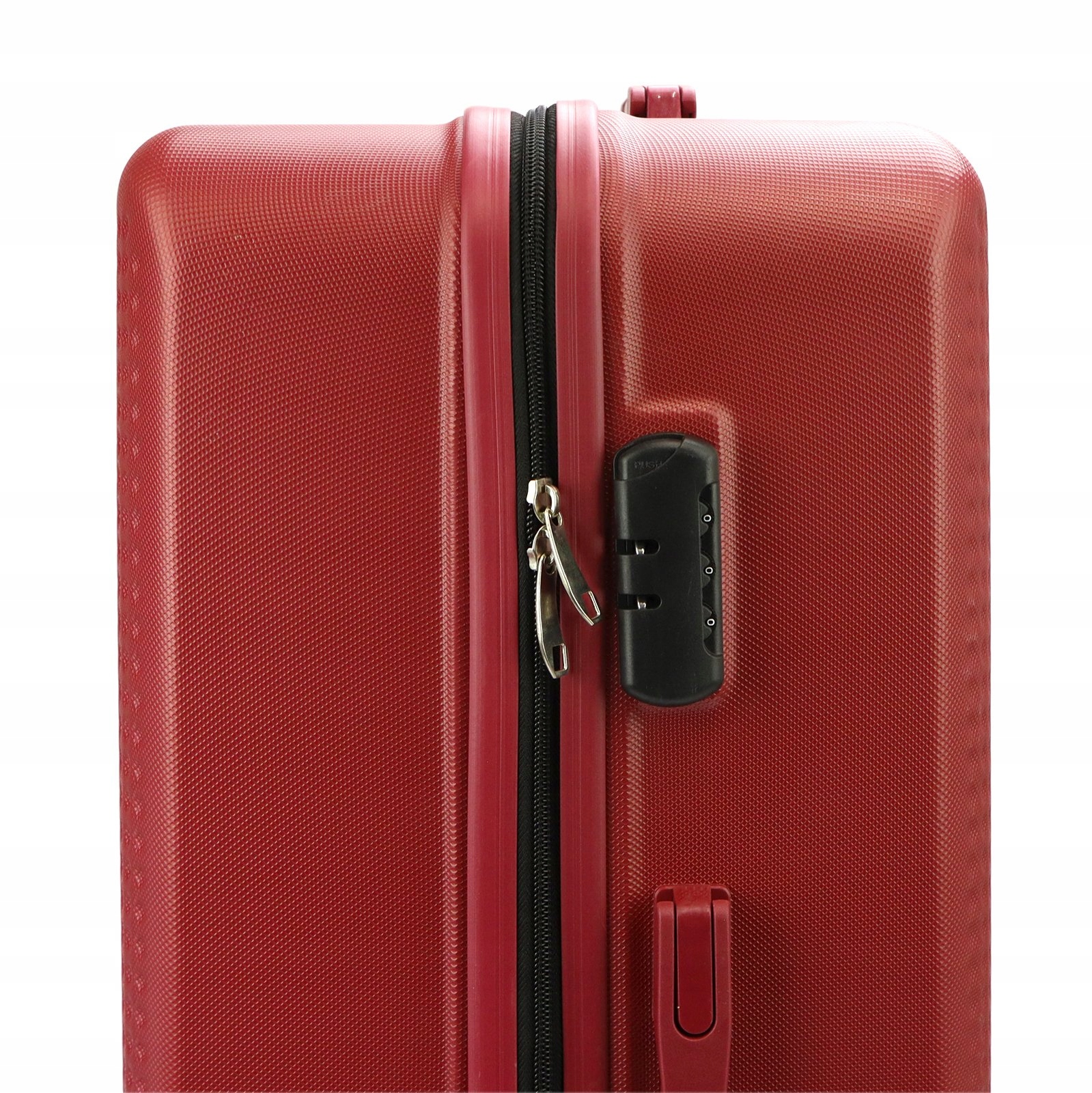 ORYGINALNY ZESTAW TRZECH WALIZEK PODRÓŻNYCH DUŻA ŚREDNIA MAŁA PIERRE CARDIN Materiał dominujący ABS