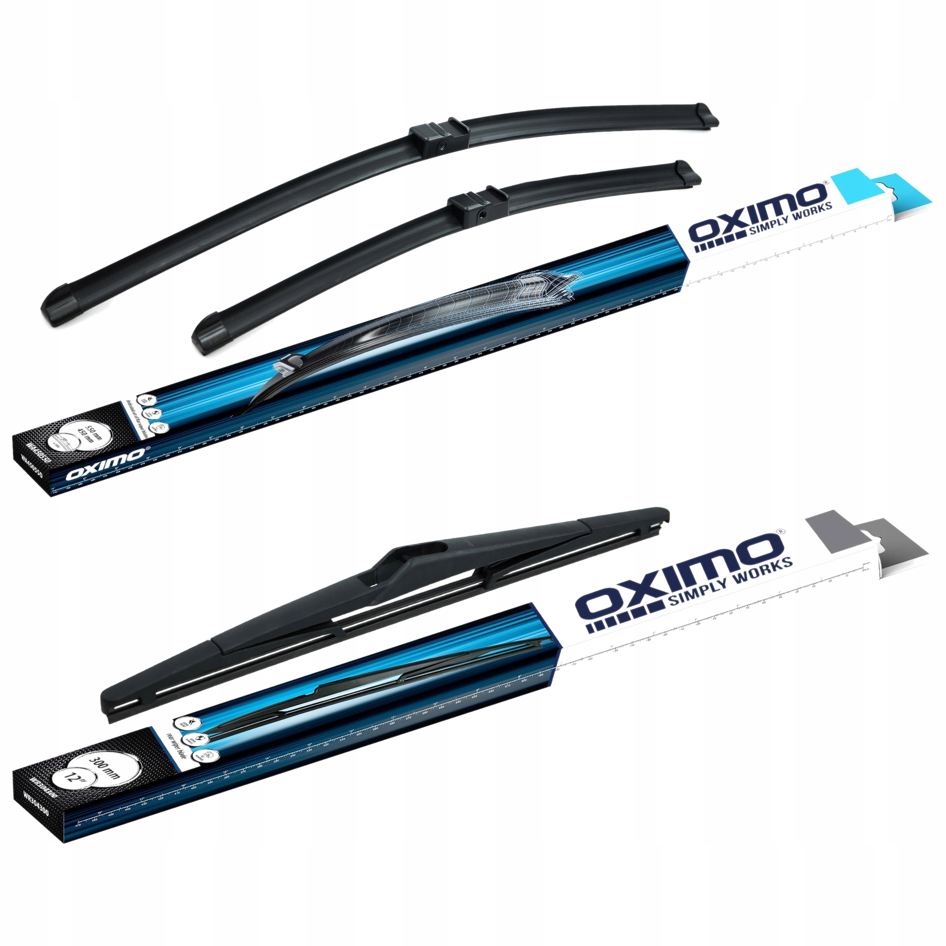 Wycieraczki do szyb Oximo Opel Astra H Hatchback 04/01-14/05 Przód+tył