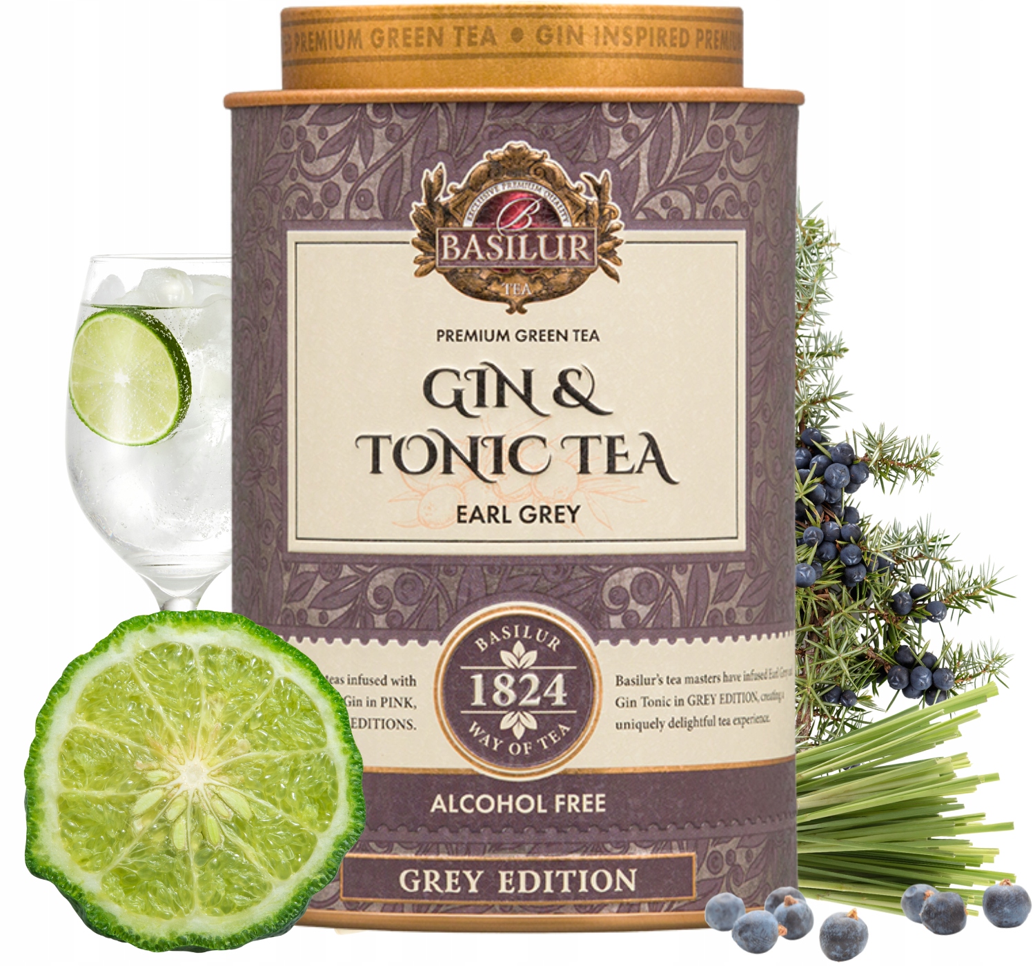 Levně Basilur Gin & Tonic Tea Earl Grey čaj Plechovka list 75 g