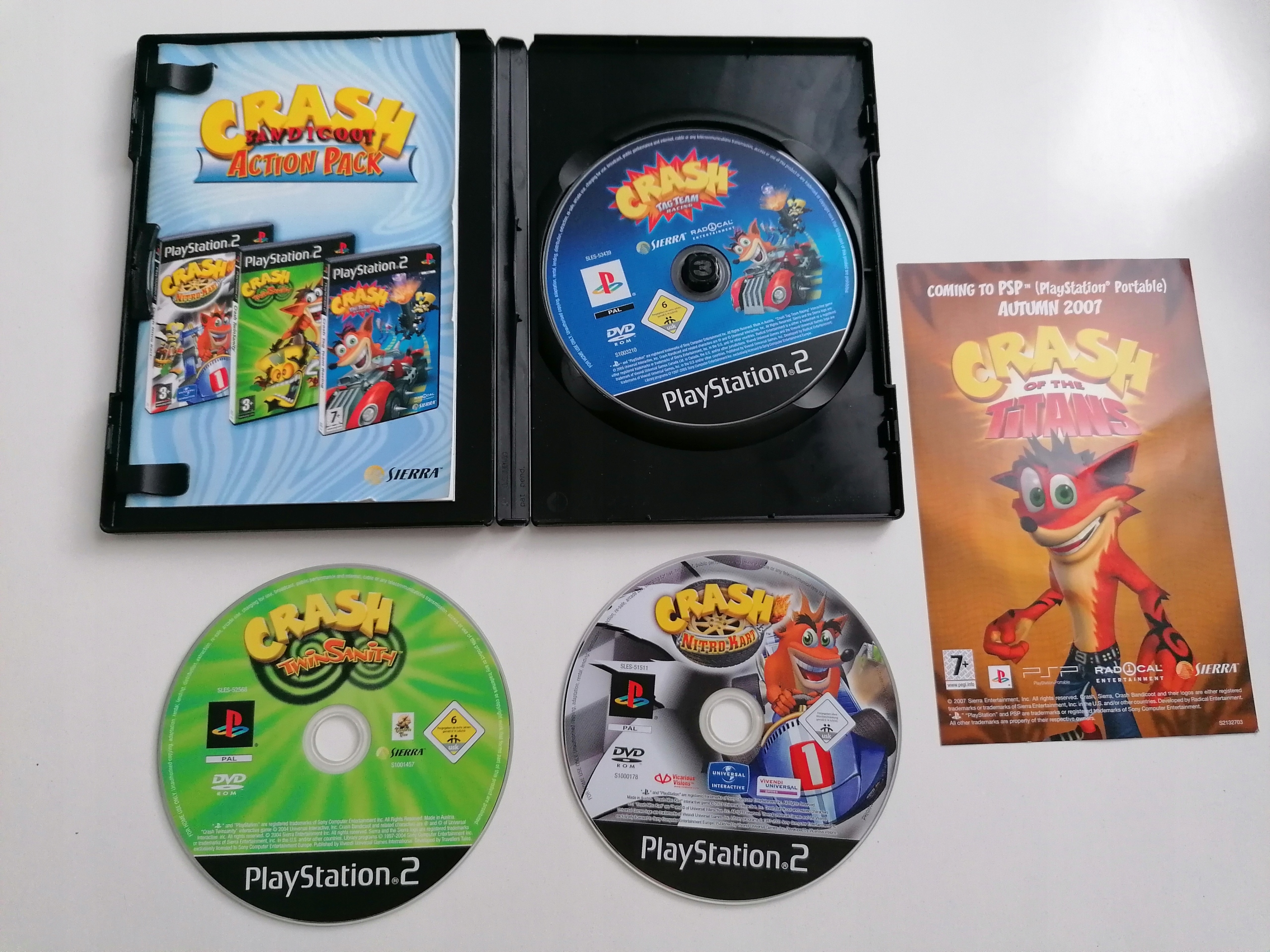 CRASH ACTION PACK PS2 PAL ENG Tematyka przygodowe