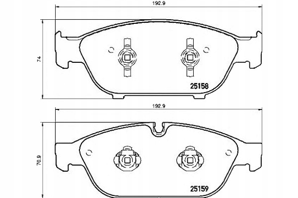 Brembo Brzdové Destičky Audi A6 11- Přední Brembo
