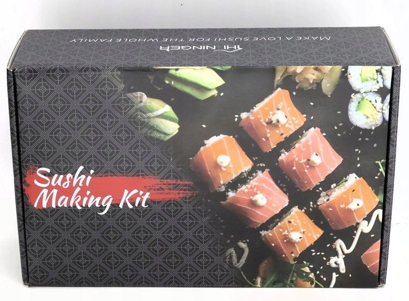ZESTAW DO ROBIENIA SUSHI Z ROLKA MATA NOŻEM + AKCESORIA DO SUSHI Marka inna