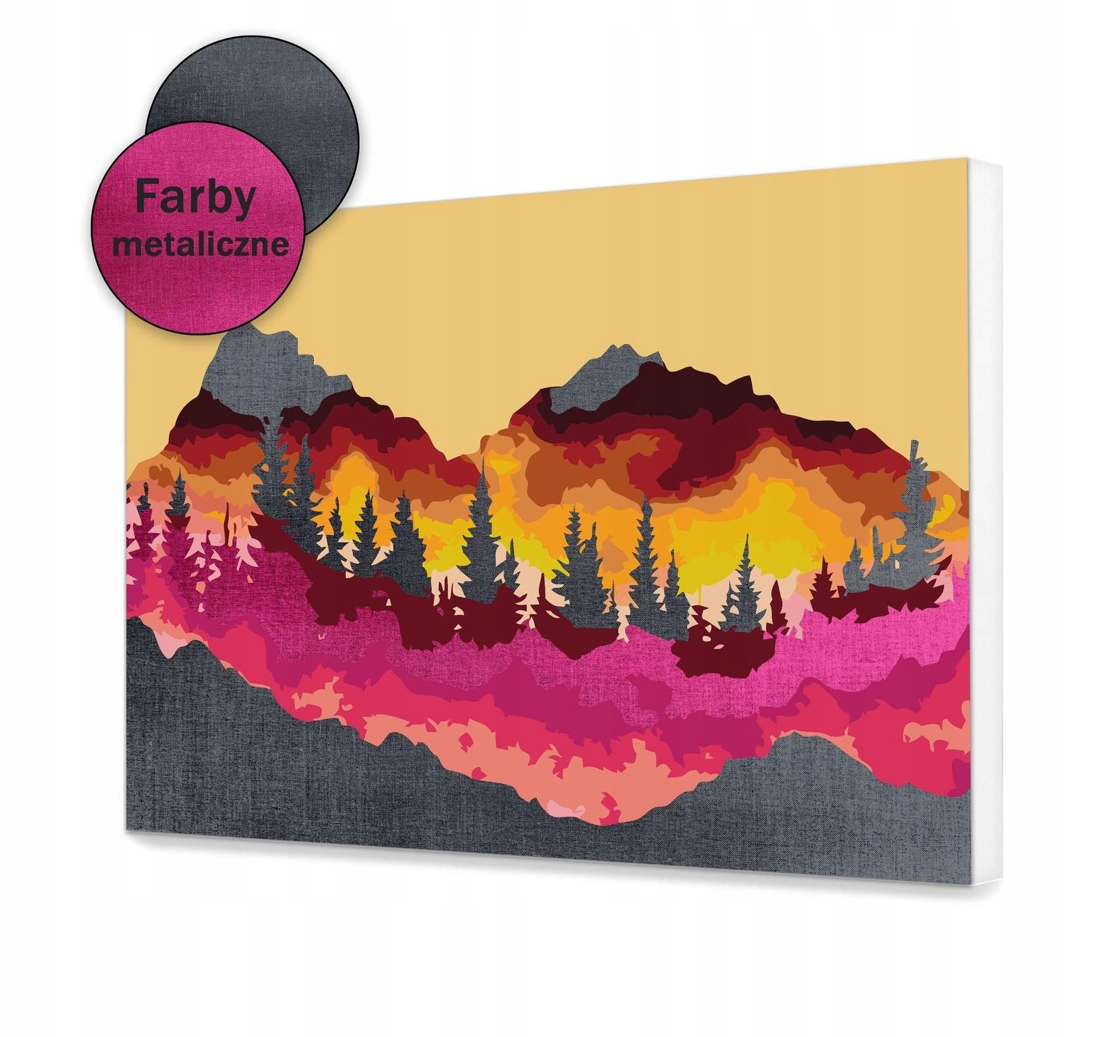 Ohnivé hory Malování Podle Čísel pro nadšené 50x60cm