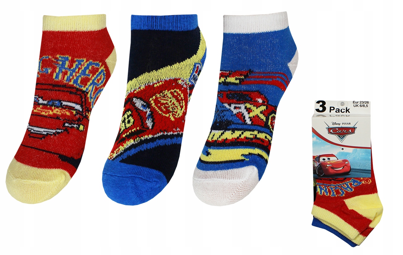 

Cars Auta Disney Stopki Dziecięce 3-PAK 31/34