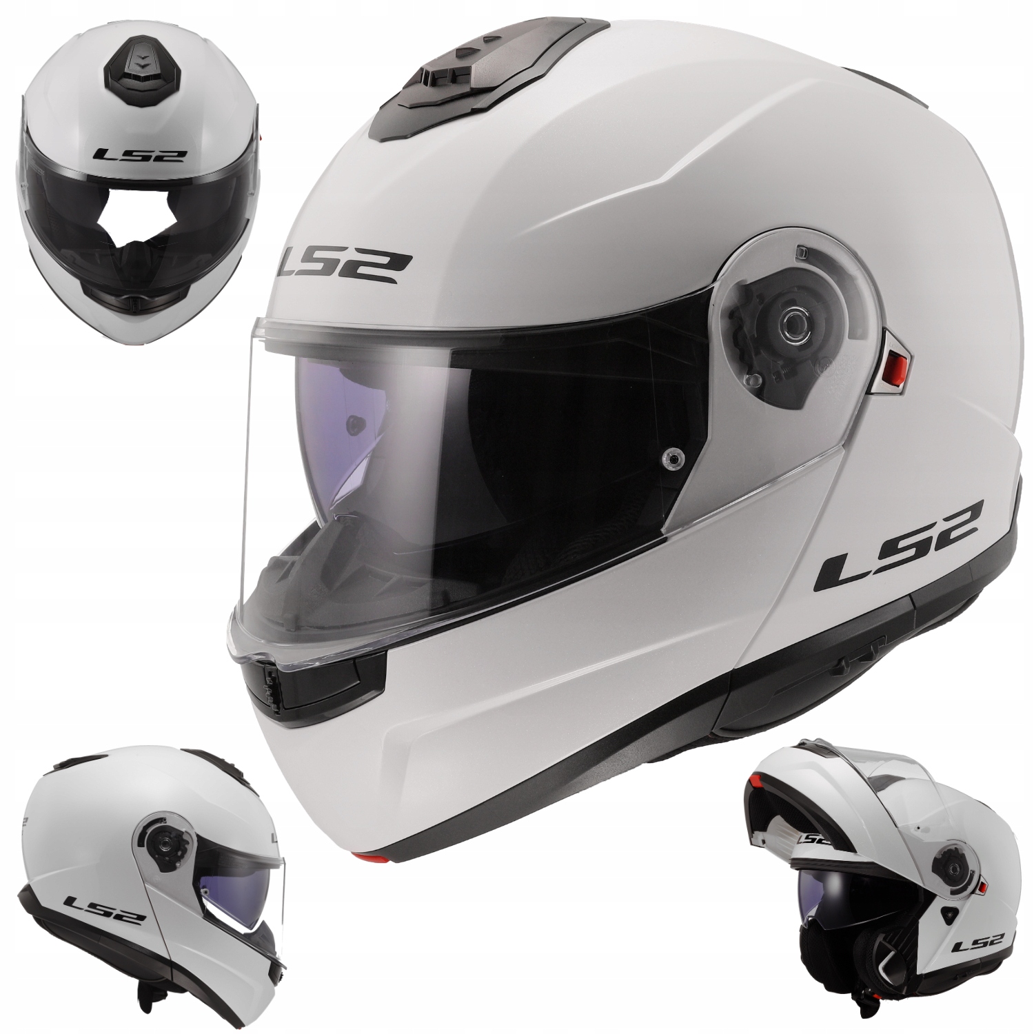 Motocyklová prilba LS2 FF908 Strobe II Solid White XL