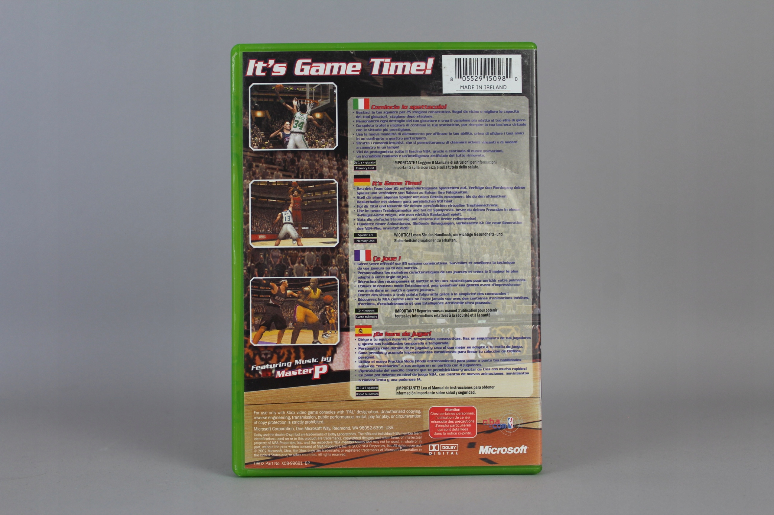 NBA INSIDE DRIVE 2003 XBOX Tematyka gry akcji