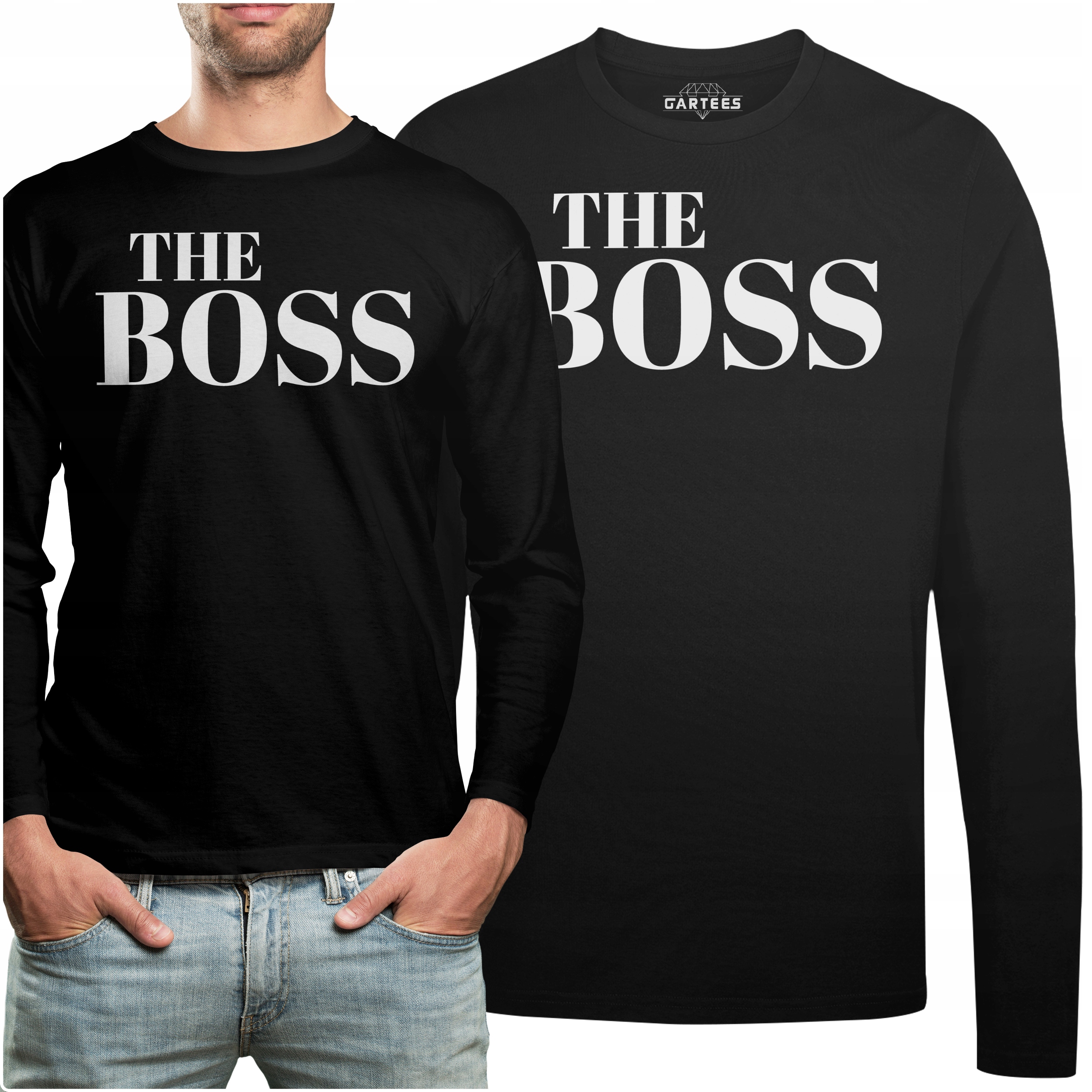 

Koszulka Long Na Prezent Upominek Napis The Boss