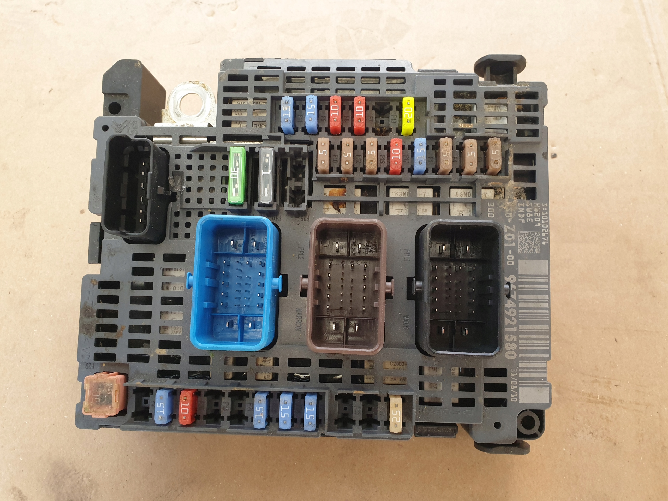computer control unit module BSM PEUGEOT CITROEN 9674921580