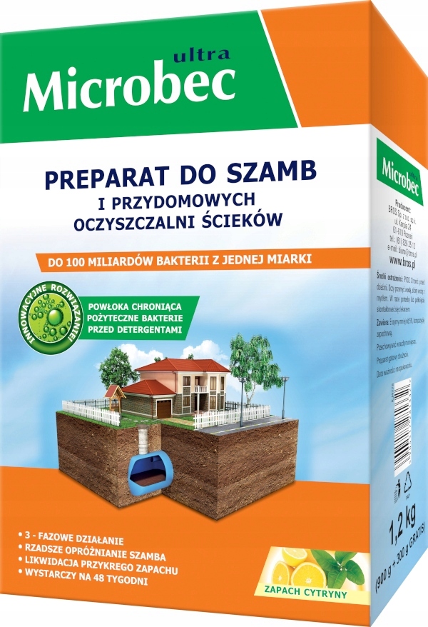 

Microbec Ultra preparat do szamb w saszetkach 25g