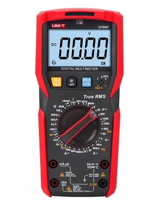 MIERNIK UT89x PRĄDU AC DC 20A 1000V TrueRMS UNI-T Kod producenta 89X
