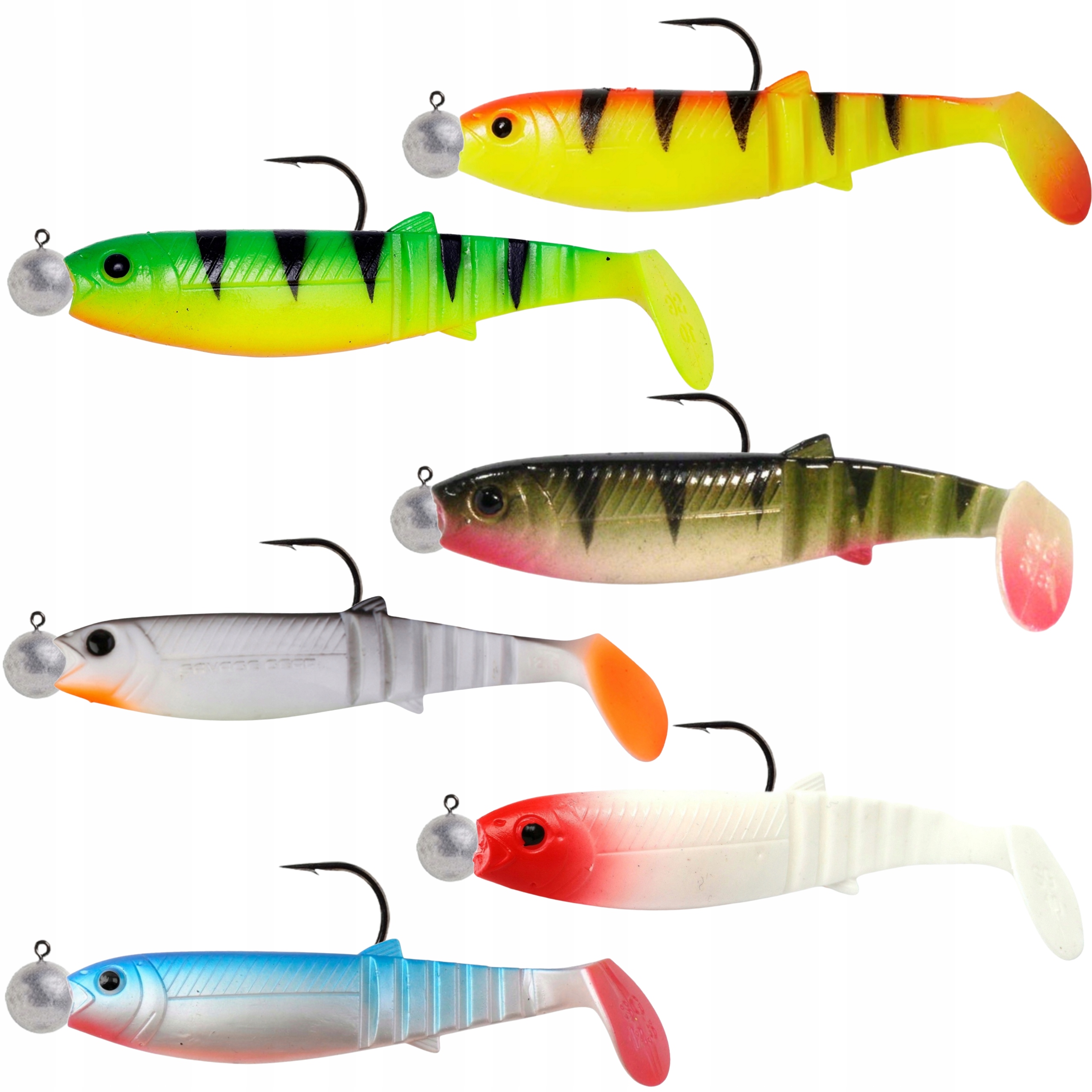 Gumy Cannibal Savage Gear zestaw 6szt. 15cm Główki Jigowe