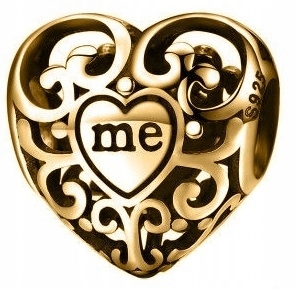 Zlatý přívěsek Srdce Me Můj stříbro 925