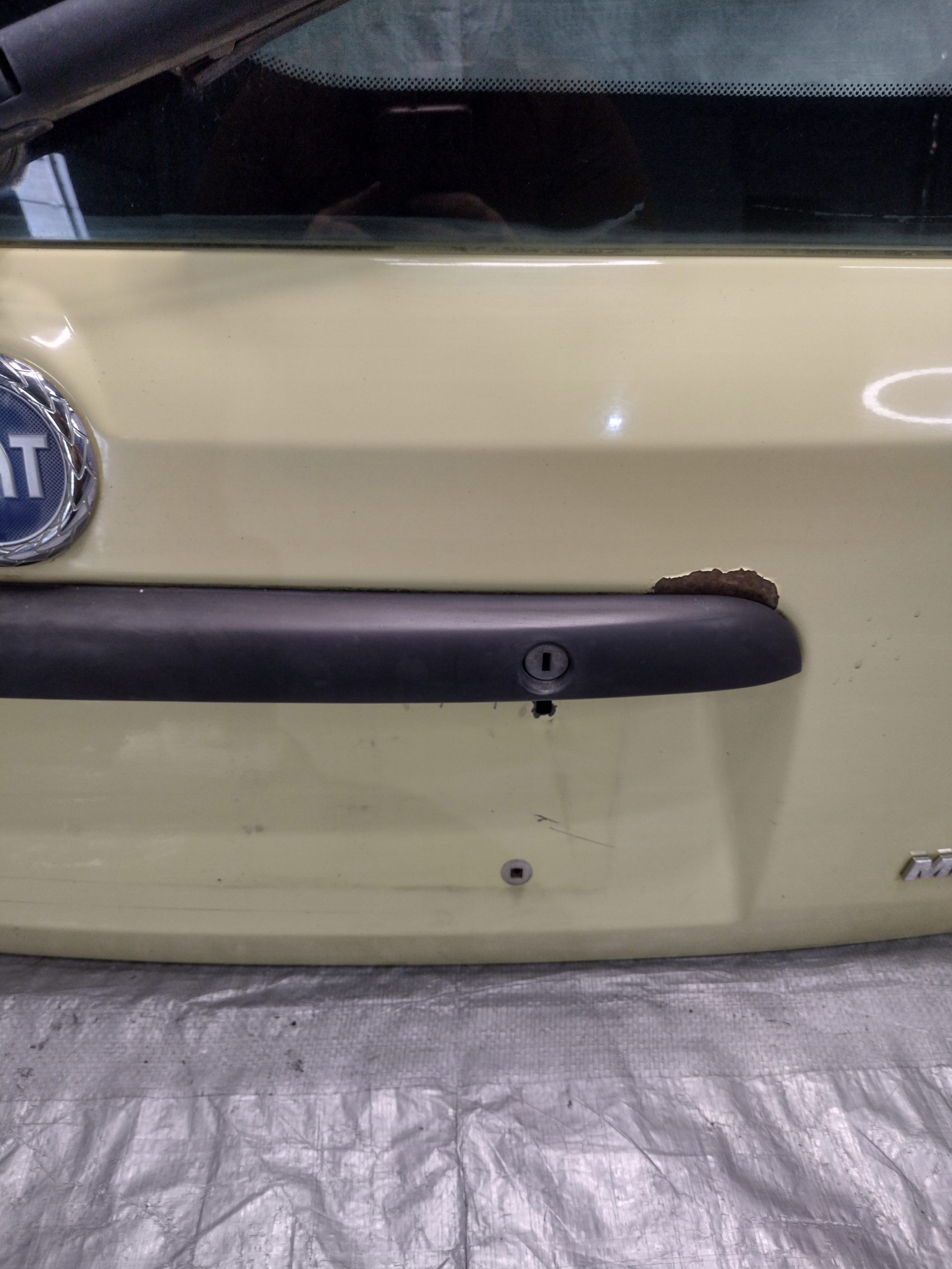 trunk door boot FIAT PANDA II 541/A GIALLO VANILLA