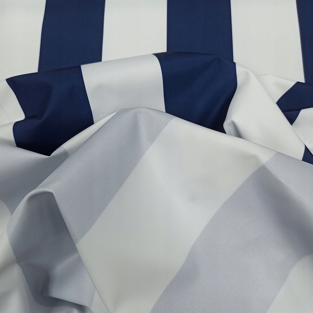 TKANINA NA MARKIZY I ZADASZENIA - SZER. 160 CM Kod producenta DISCO / WHITE DARK BLUE