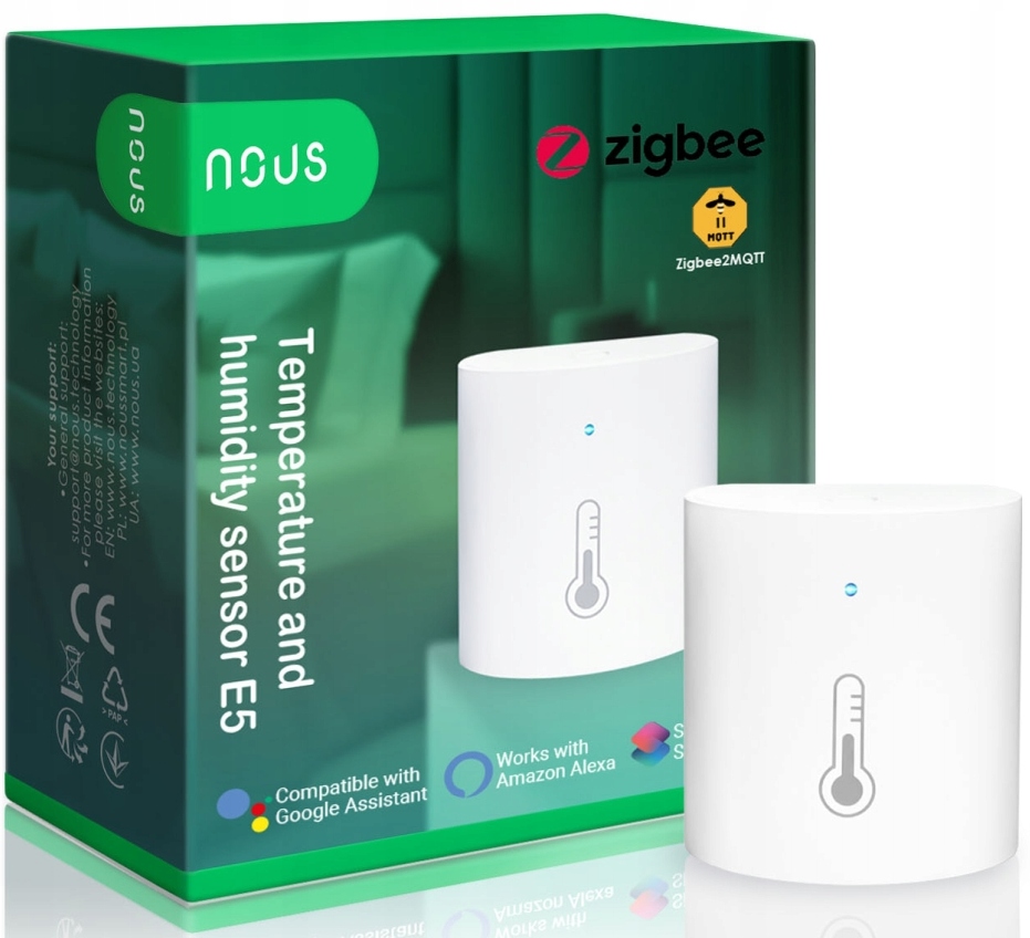 

Czujnik temperatury wilgotności Nous ZigBee E5