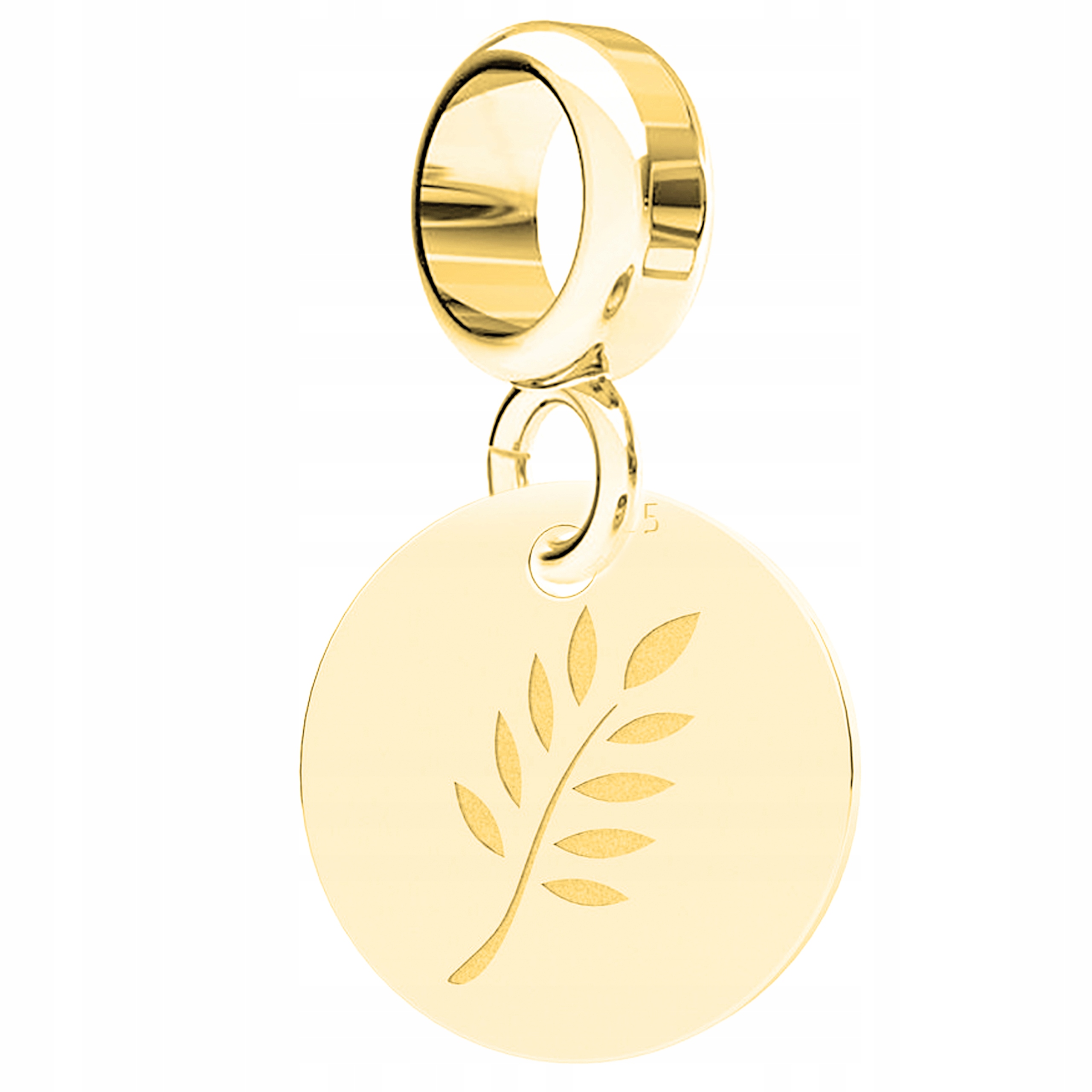 Charms Zlatý plech s větvičkou Rostlina Obiloviny Větev Pšenice Stříbro 925