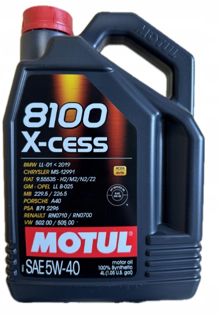 Olej Motul 5W/40 8100 X-cess 4L