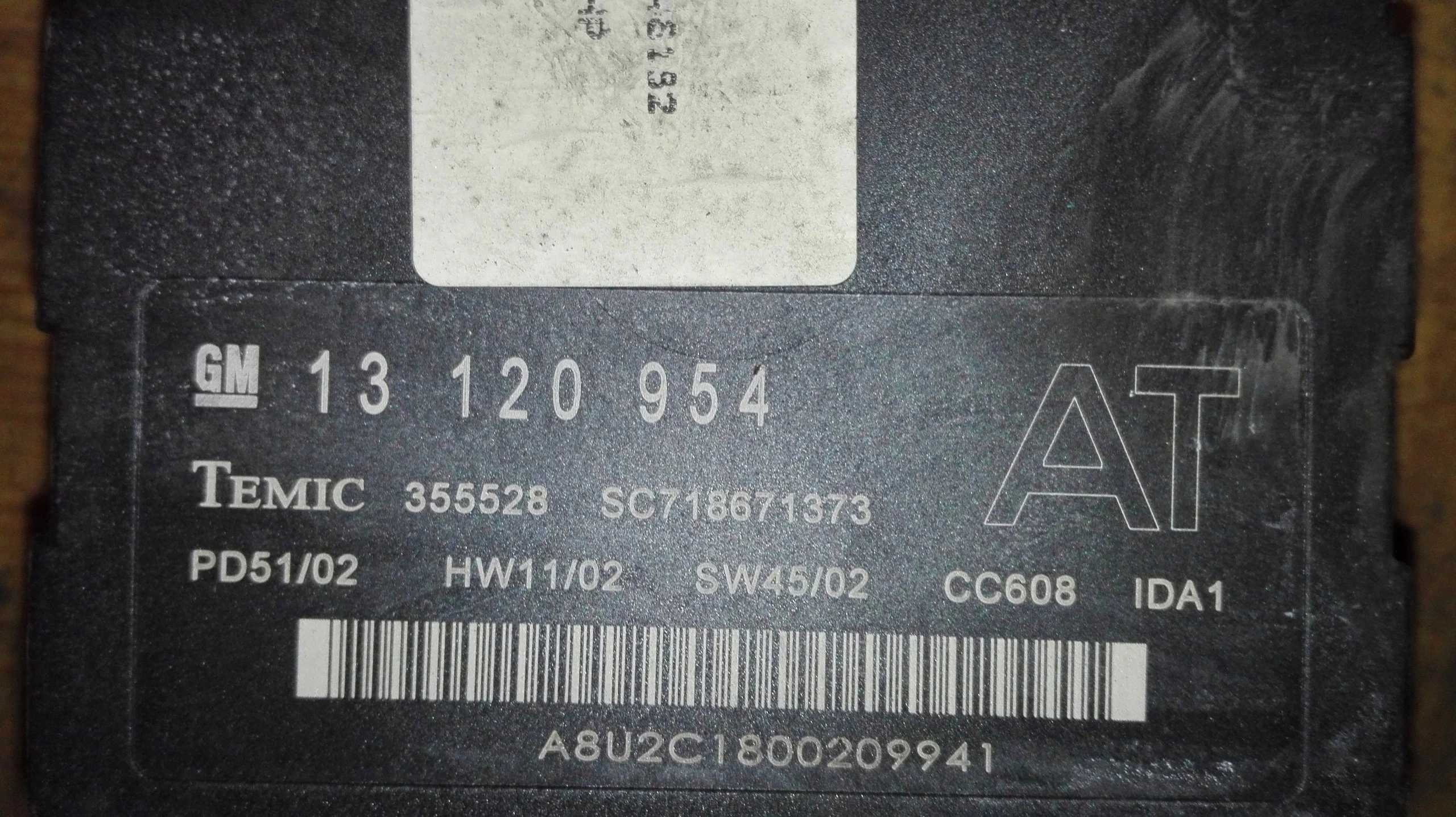 VECTRA C module control unit compartment BSI 13120954 AT
