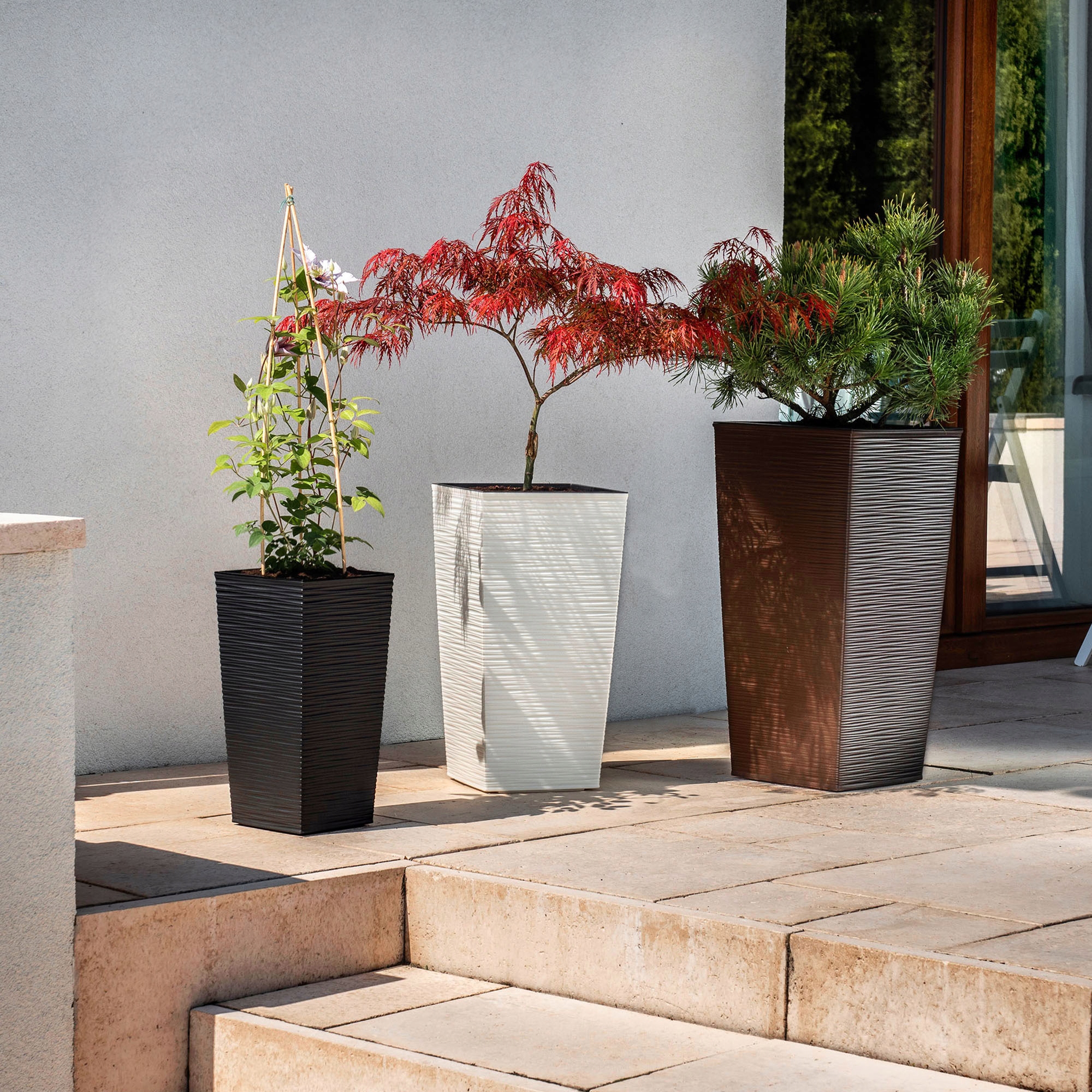 DONICZKA DONICA Z WKŁADEM NA KWIATY 37 CM KOLORY Długość 18.5 cm