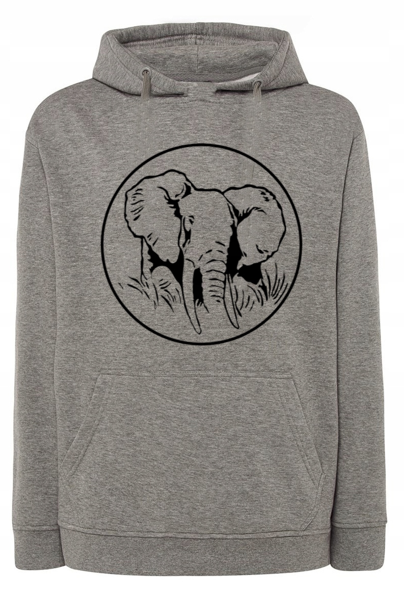 Pánská mikina s potiskem zvíře Slon vel. S