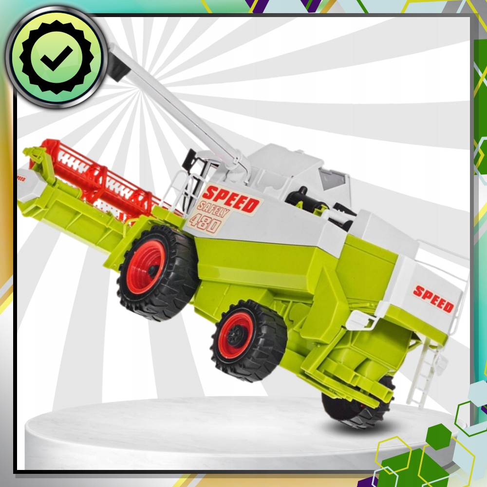 ZABAWKA DLA DZIECI KOMBAJN Z NAPĘDEM Z PRZYCZEPĄ RUCHOME ELEMENTY PREZENT Kod producenta KOMBAJN DO ZBOŻA RUCHOME ELEMENTY