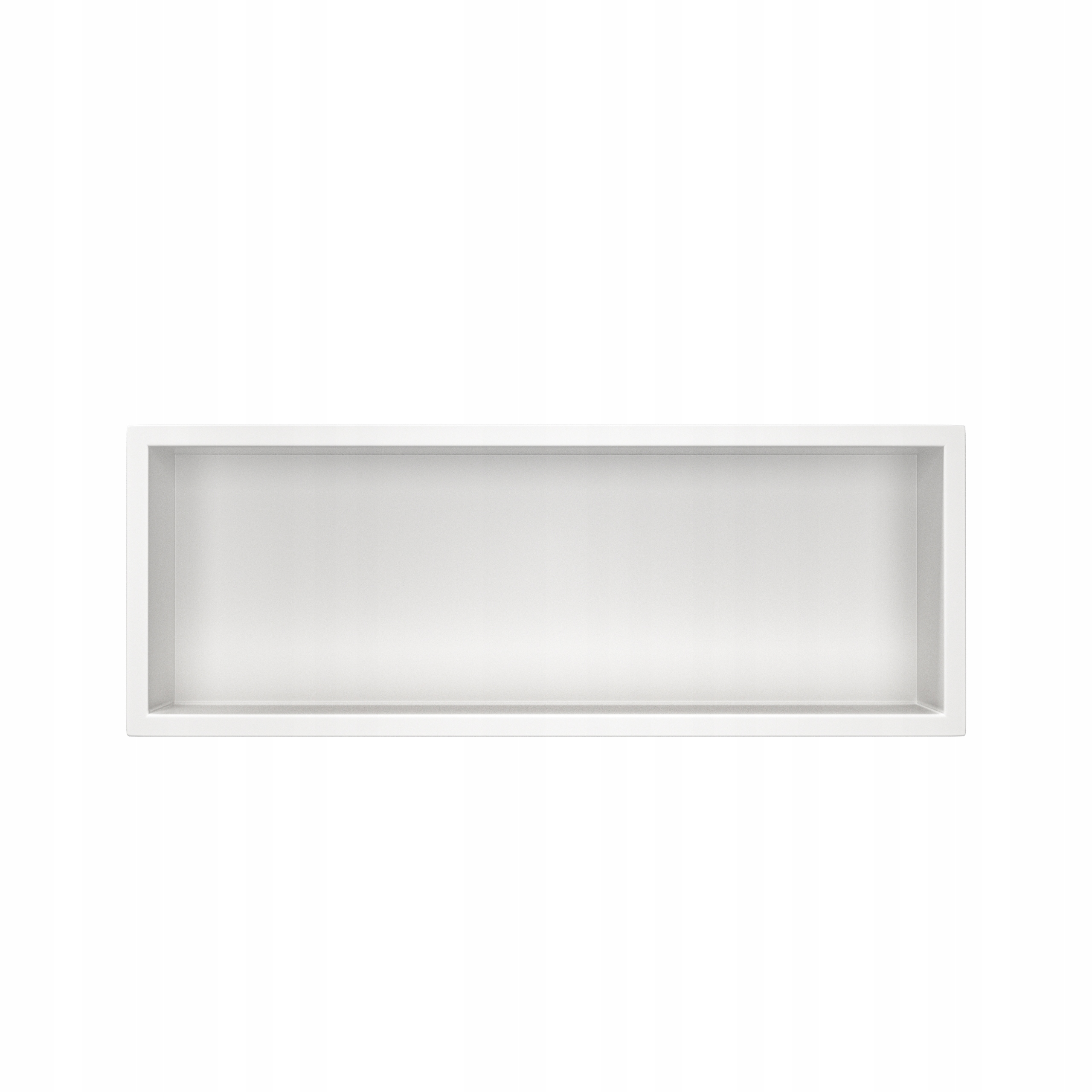 Wall-box One White Výklenková polica z nehrdzavejúcej ocele biela 60x20x10 cm