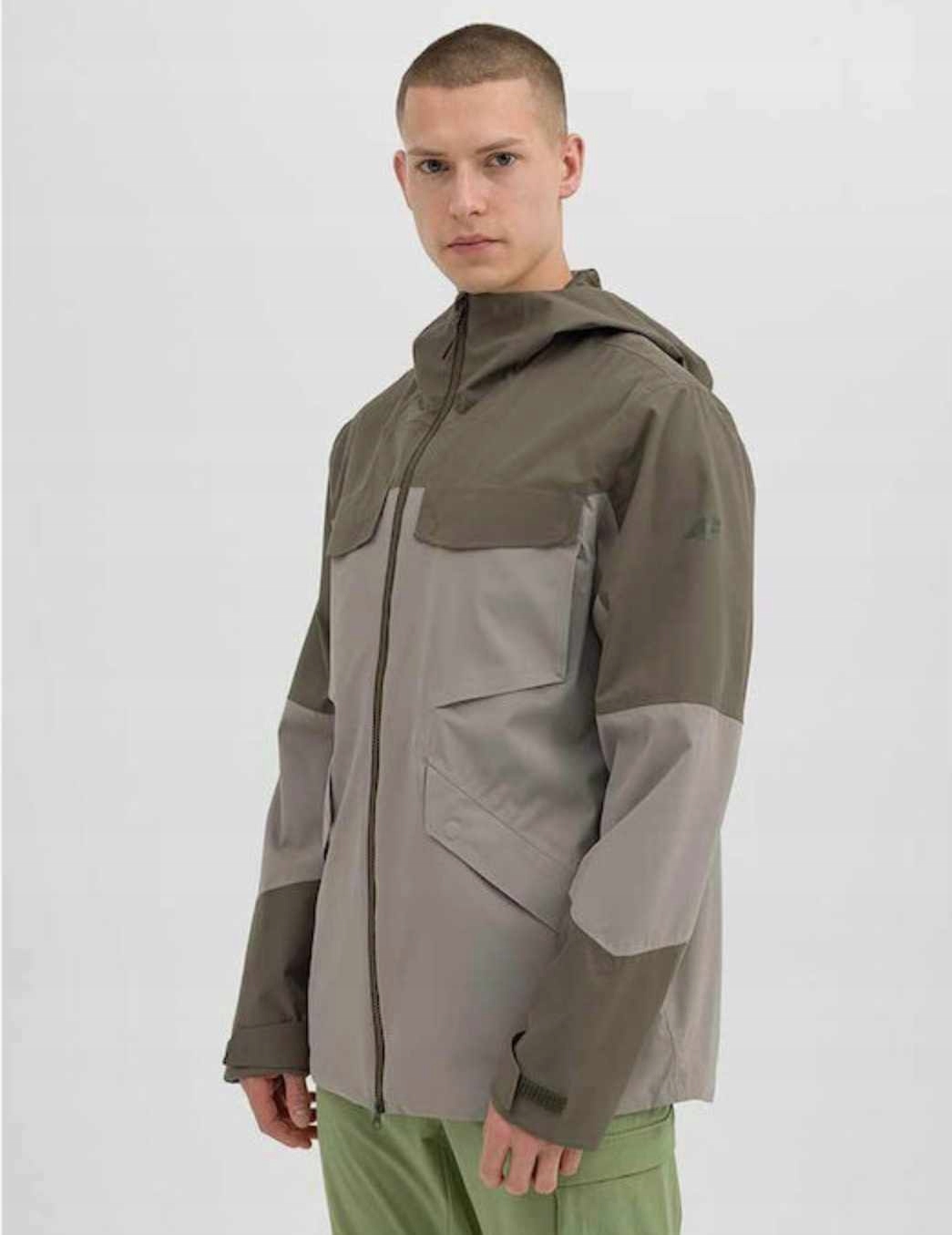 Pánská Bunda 4F Do Deště Jarní Šedá 4FWSS24TTJAM375 Vel L