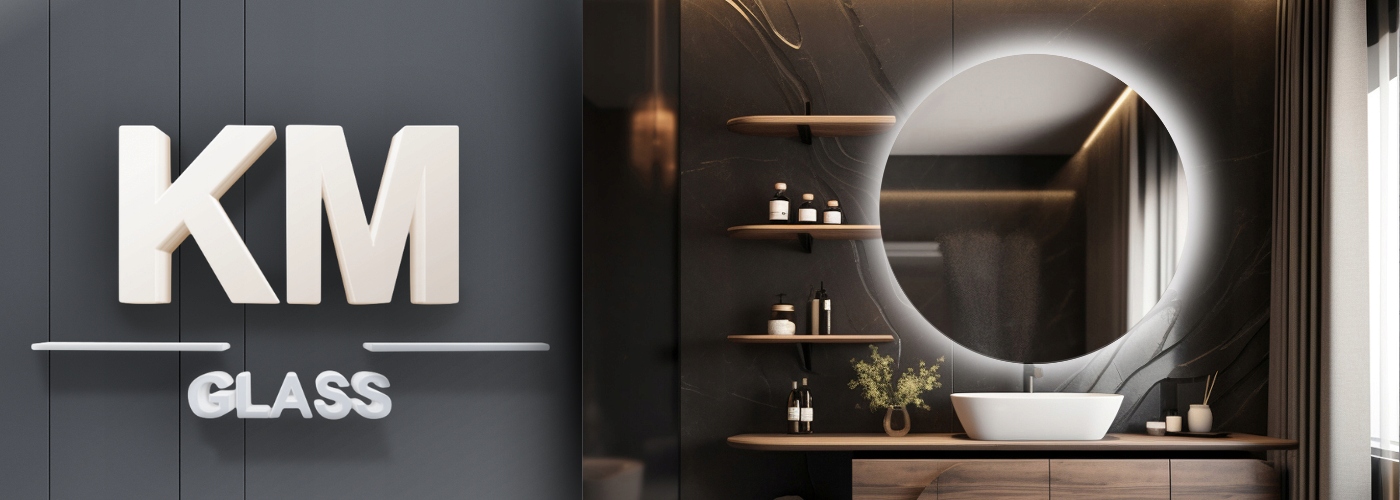 LUSTRO OKRĄGŁE LED 100 CM PODŚWIETLANE ŁAZIENKOWE SALON SYPIALNIA TOALETKA Wykonanie gotowe